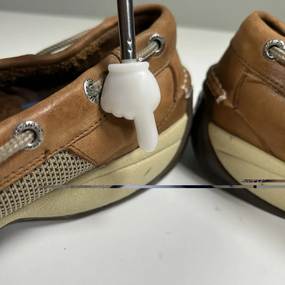 Sperry Top Sider Boat Shoes Men’s 11M Brown Leather Casual Dockside Lace - Picture 7 of 13